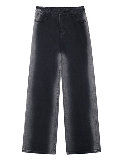 Vintage Gradient Wide Leg Column Jean Pants