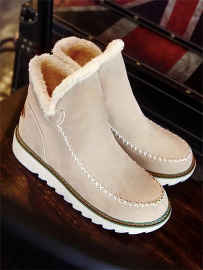 Solid Color Warm Winter&Snow Boots