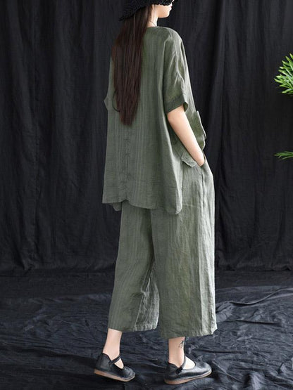 Vintage Loose Oversize Top&Bottom