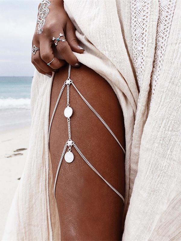 Bohemia Retro Tassels Coins Leg Chains Accessories