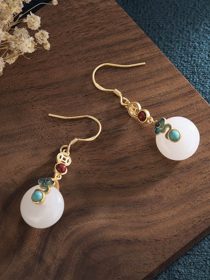 Vintage Cloud-Embellished Split-Joint Earrings Accessories
