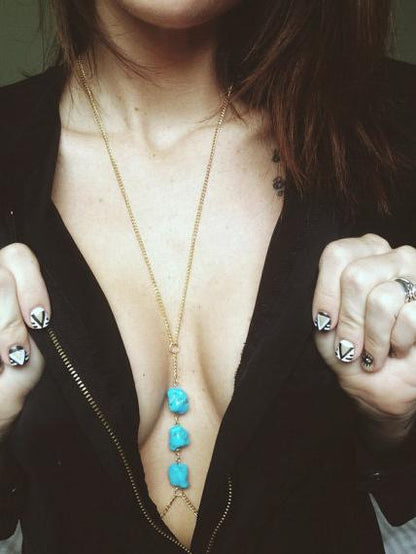 Bohemia Vintage Turquoise Body Chain Accessories