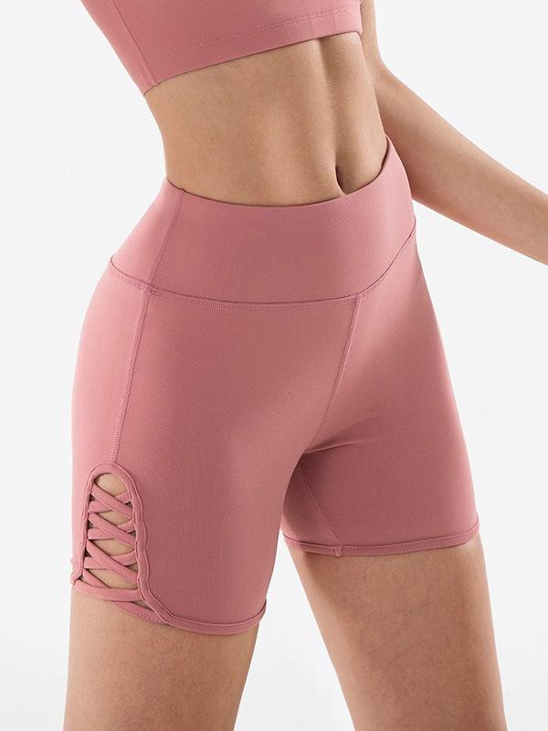 Solid Bandage Quick Dry Yoga Shorts