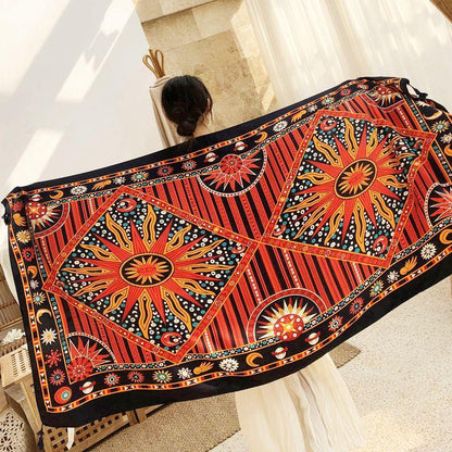 Ethnic Style Travel Beach Holiday Sunscreen Scarf