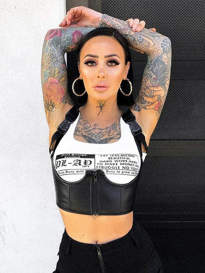 Sexy Letter Printed Sports Tank