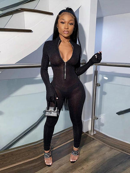Sexy See-Through Jumpsuits