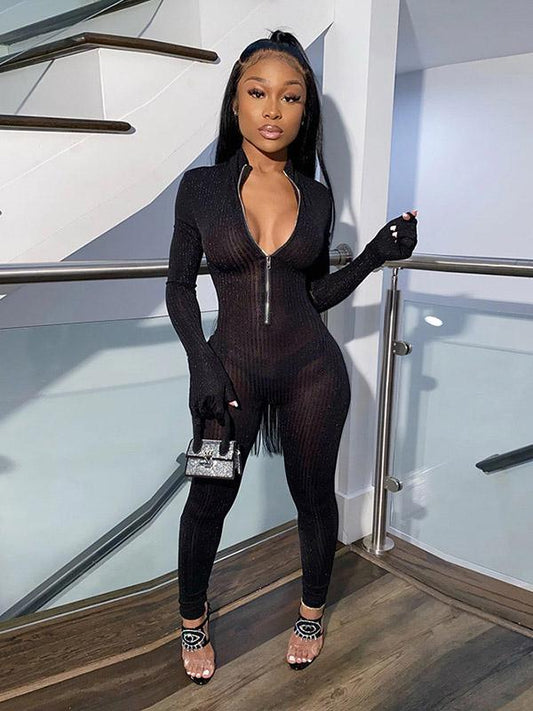 Sexy See-Through Jumpsuits