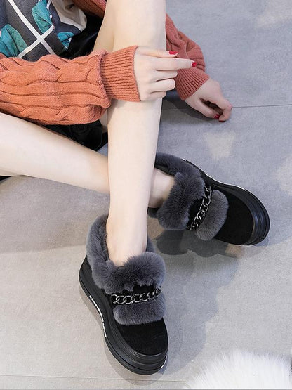 Artificial Fur Hight Warm Snow Boots