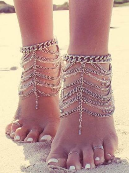 Fashion Bohemia Tassels Footchain Accessories