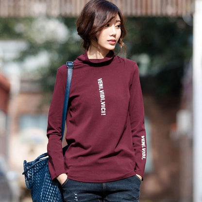 Fashion High Collar Women Shirt