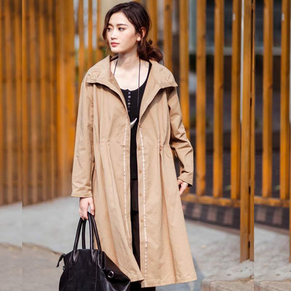 Casual Cotton Pleated Coat
