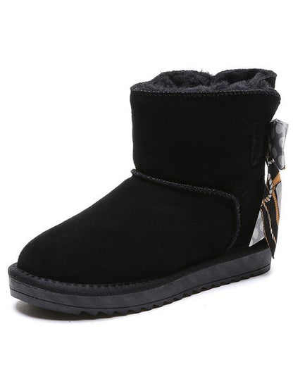 Winter Plus Warm Bow Slip Boots Uggs