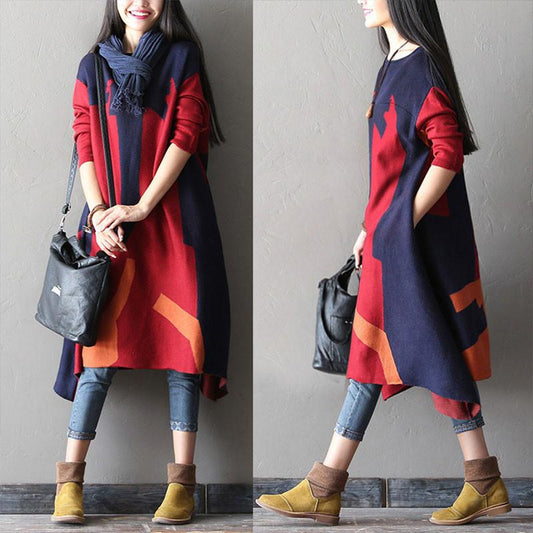 Thickened Irregular Stitching Dresses