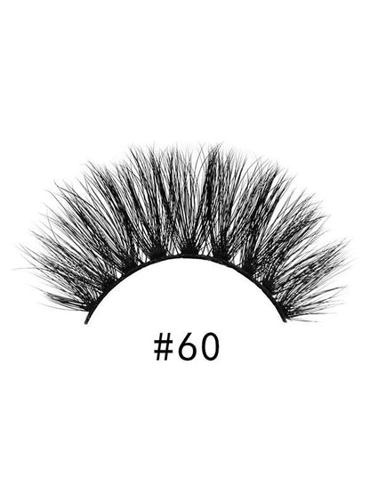 Reusable Natural 3D Mink False Eyelashes