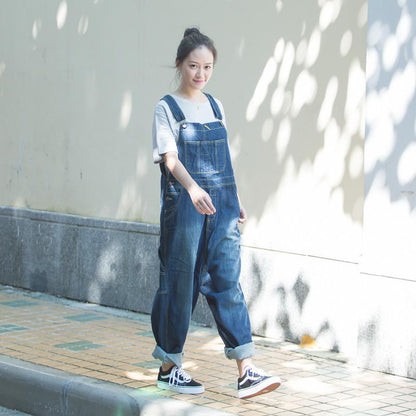 Autumn Casual Loose Cotton Jumpsuits