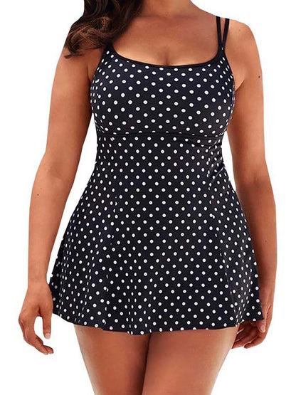 Plus Size Trefoil One-piece Swimsuit