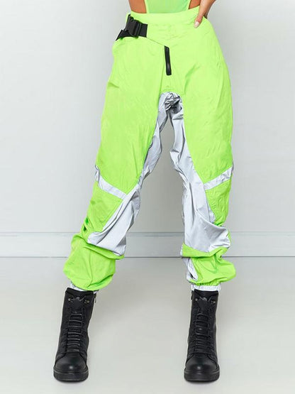 Split-joint Backpack Buckle Tapered Casual Athletic Pants