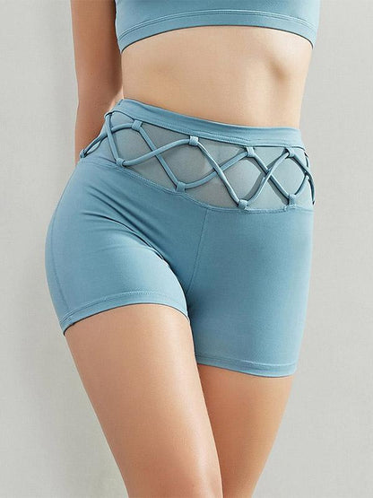 Split-Joint Solid Sports Shorts Yoga Shorts