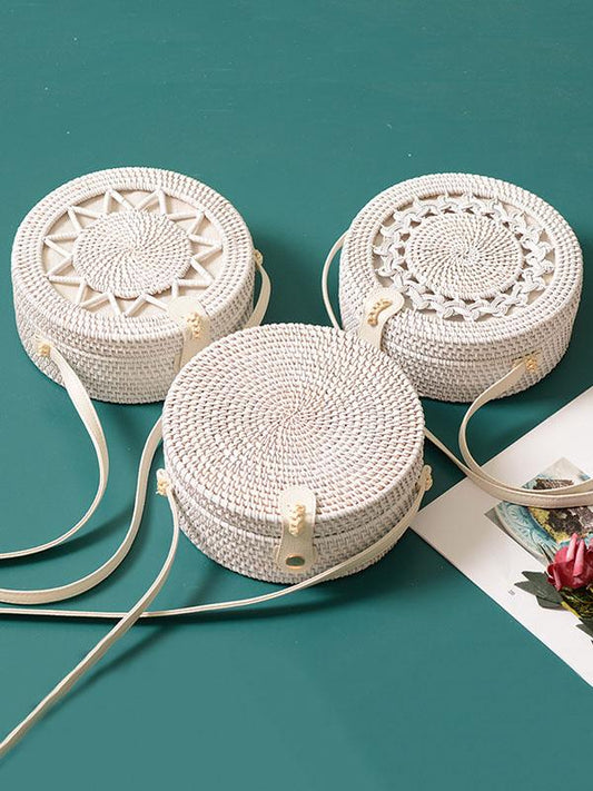 Rattan Bohemia Round Little Bag