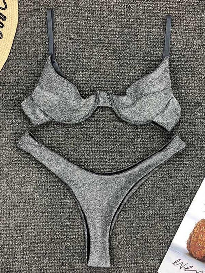 Sexy Flashy Fabrics Bikini