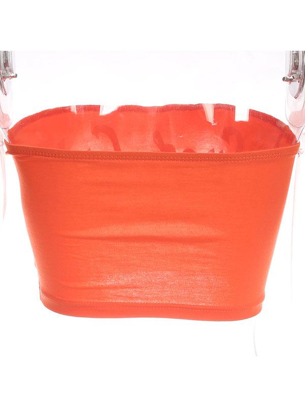 Street Casual Hip-Hop Letter Printed Strapless Tank