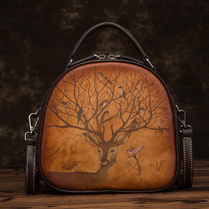 Animal Print Retro Women Shell Bag