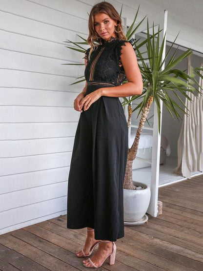 Fashion Lace Wide Leg Jumpsuit