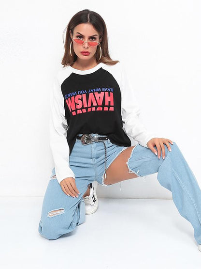 Irregular High Waist Chic Holes Jeans