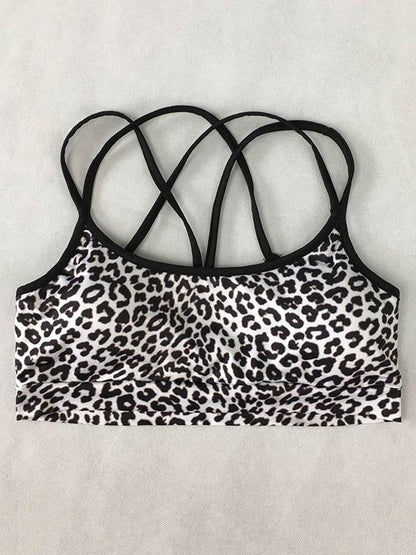 Leopard Printed Short Yoga Suits