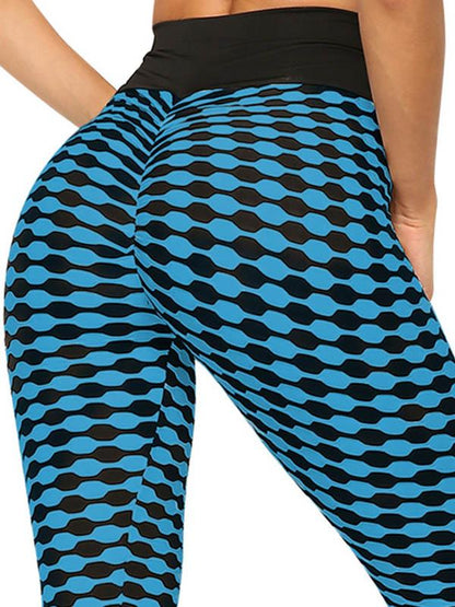 Striped High Waist Sports Leggings