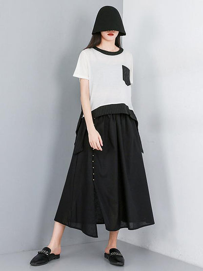 Asymmetric Split-joint T-Shirt