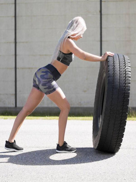 Fashion Printed Wrap Yoga Suits