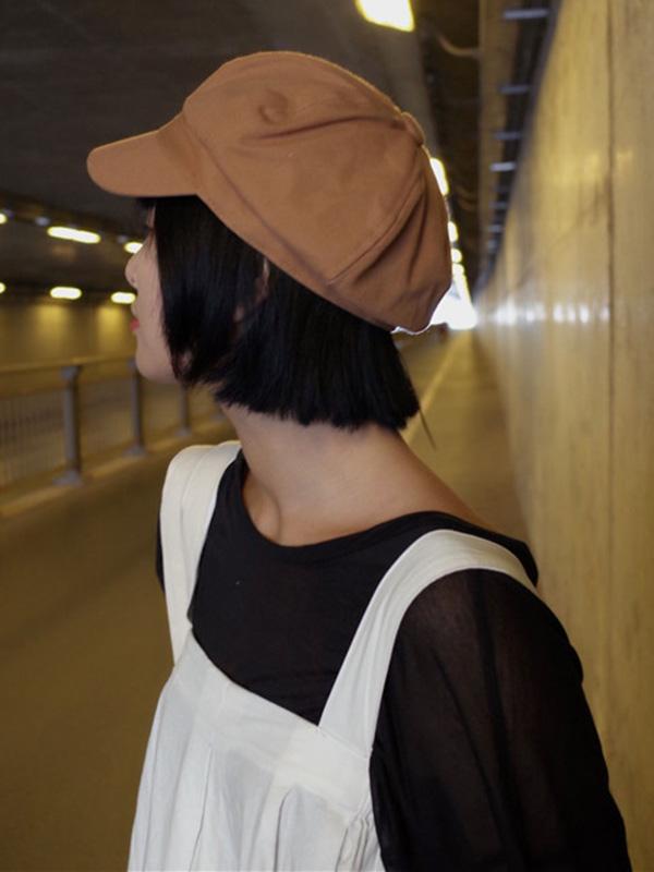 Solid Art Style Octagonal Cap