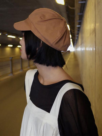 Solid Art Style Octagonal Cap