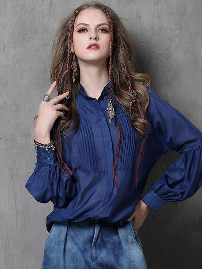 Vintage Loose Silk Shirt