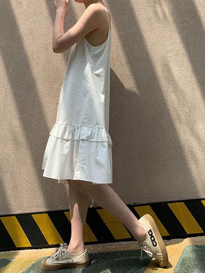 Retro Casual Chic Slip Dress
