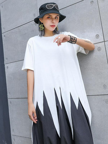 Original Solid Asymmetric T-Shirt