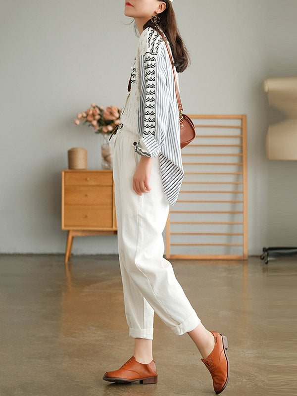 Original Asymmetric Buttoned Split-Joint Hollow V-Neck Long Sleeves Cardigans