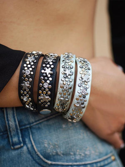Fashion 2 Colors Imitation Leather Bracelet Accessories