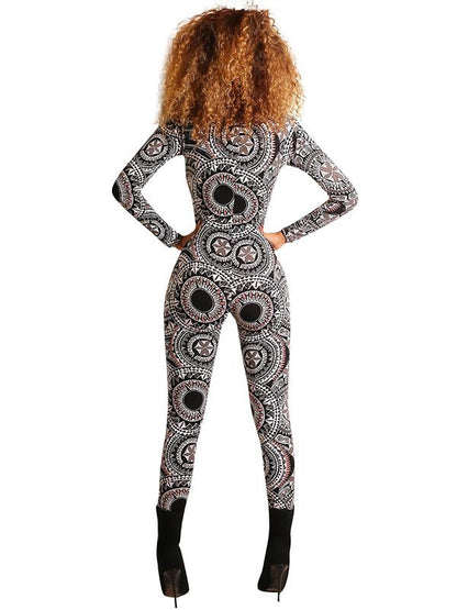 Zipper Long Sleeve Jumpsuits