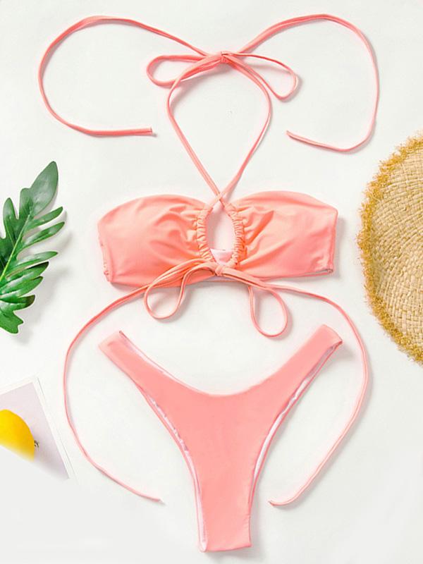 Sexy Bandage Split Type Bikini Swimsuit