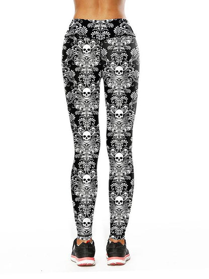 Printed Hollow Sports Leggings