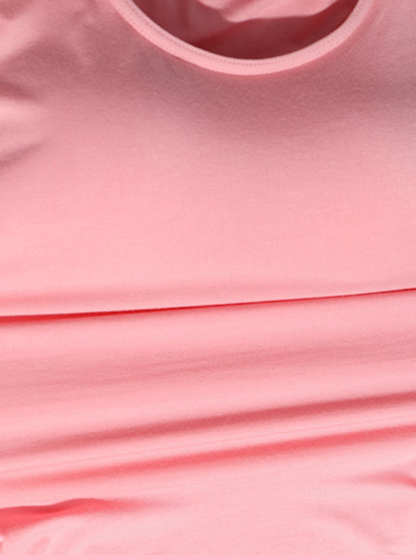 6 Colors Solid Color Spaghetti-Neck Bra Vest Top