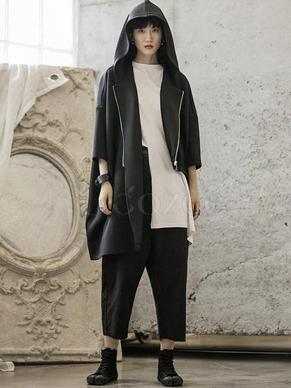 Loose Straight Leg Buttons Pants
