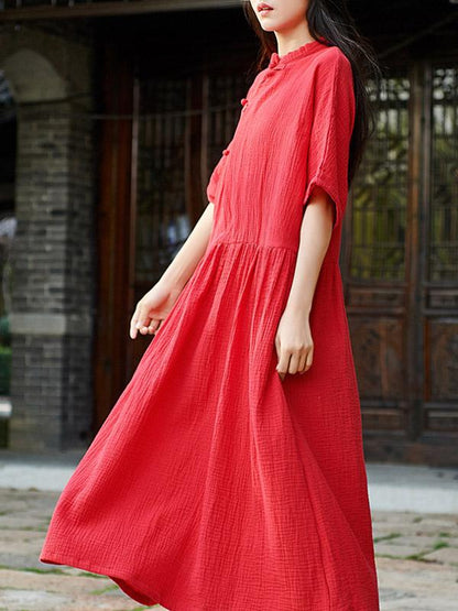 Vintage Forg Short Sleeves Dress