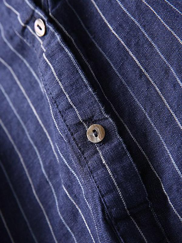 Loose Striped T-shirt + Solid Casual Pants Suits