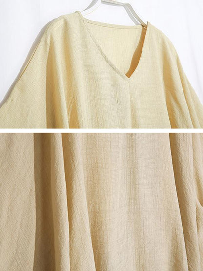 Loose Oversize Batwing Sleeves Shirt