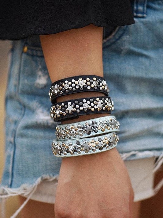 Fashion 2 Colors Imitation Leather Bracelet Accessories