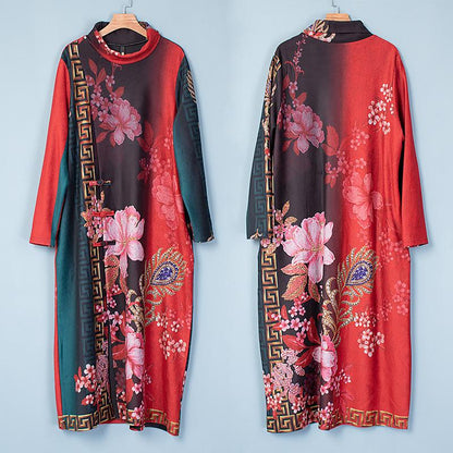 Buykud Chinese Style Beautiful Elegant Soft Comfortable Dress