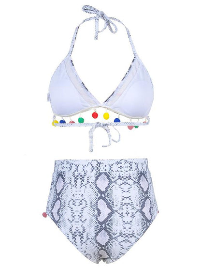 Gauze High Waisted Bikini Swimsuit